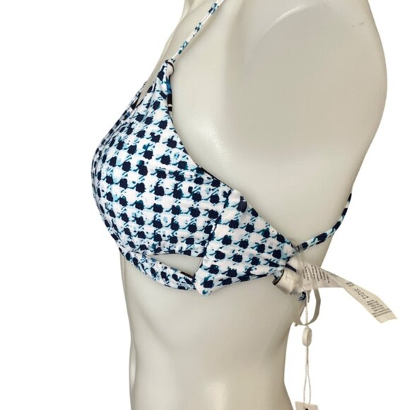 Lucky Brand Swim Reversible On the Grid Twist Bralette Bikini Top Small S - Picture 11 of 15